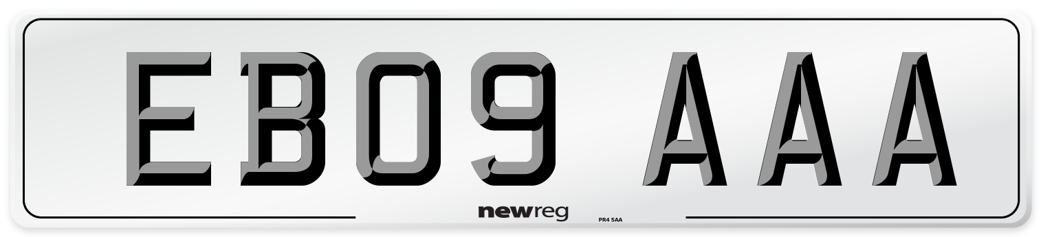 EB09 AAA Number Plate from New Reg
